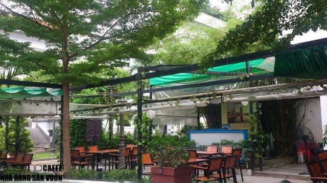 Bạt kéo quán cafe - bạt xếp quán cafe
