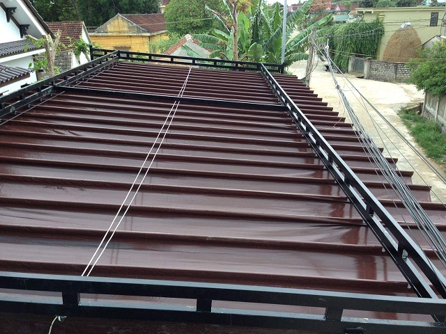 Mái xếp tự cuốn dạng trượt