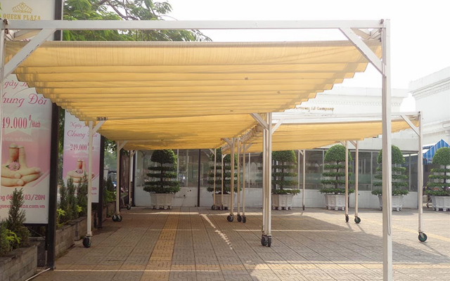 Mái che cho những khu trung tâm thương mại