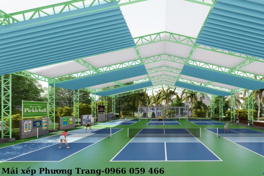 Mái Che Sân Pickleball - Mái xếp Phương Trang