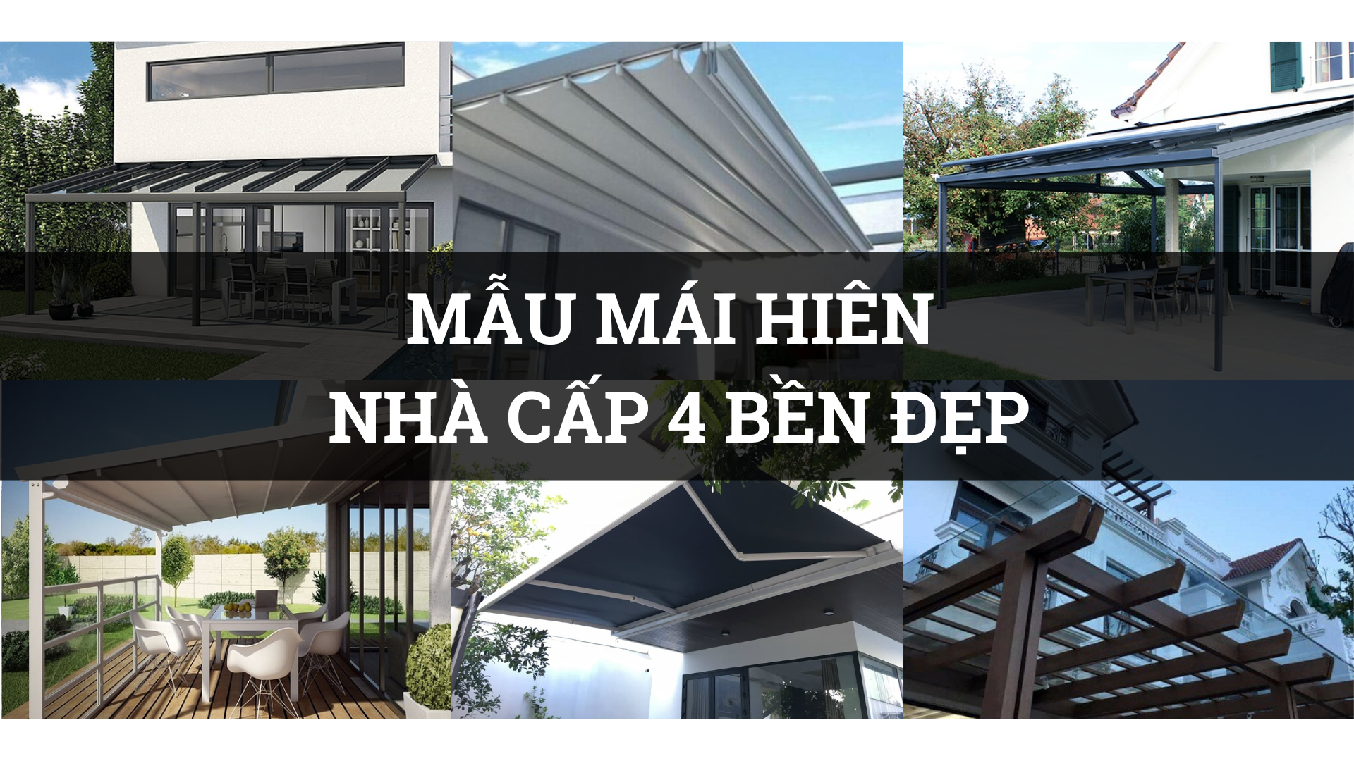 Mái hiên nhà cấp 4 hiện đại với thiết kế đơn giản, màu sắc trang nhã, tạo không gian sống tiện nghi và thẩm mỹ.