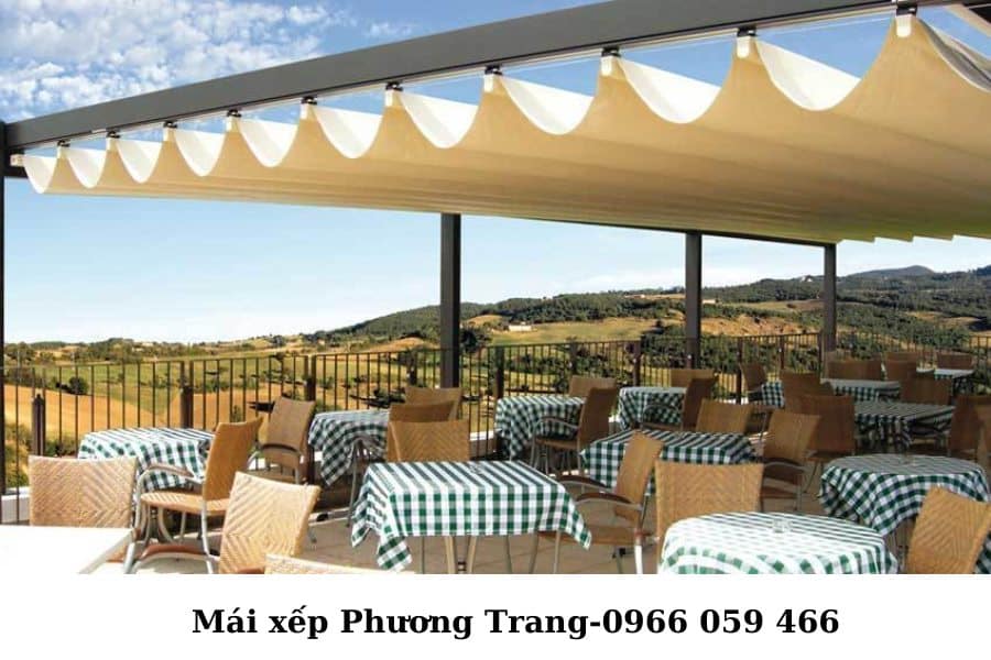 Mái xếp, mái che cho quán ăn nhà hàng