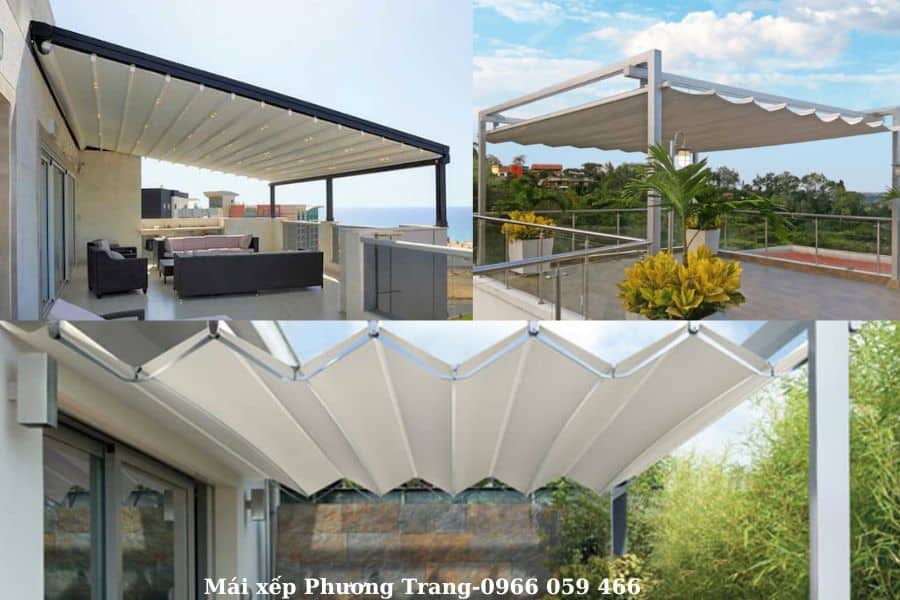 Mái che sân pickleball với bạt xếp di động